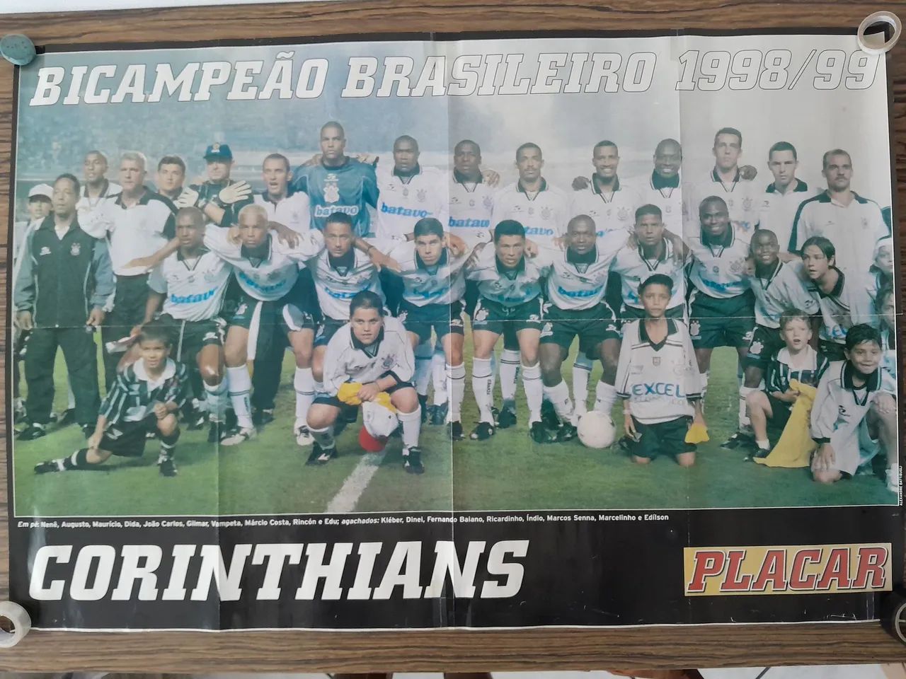 Pôster Corinthians - Campeão Brasileiro 1999