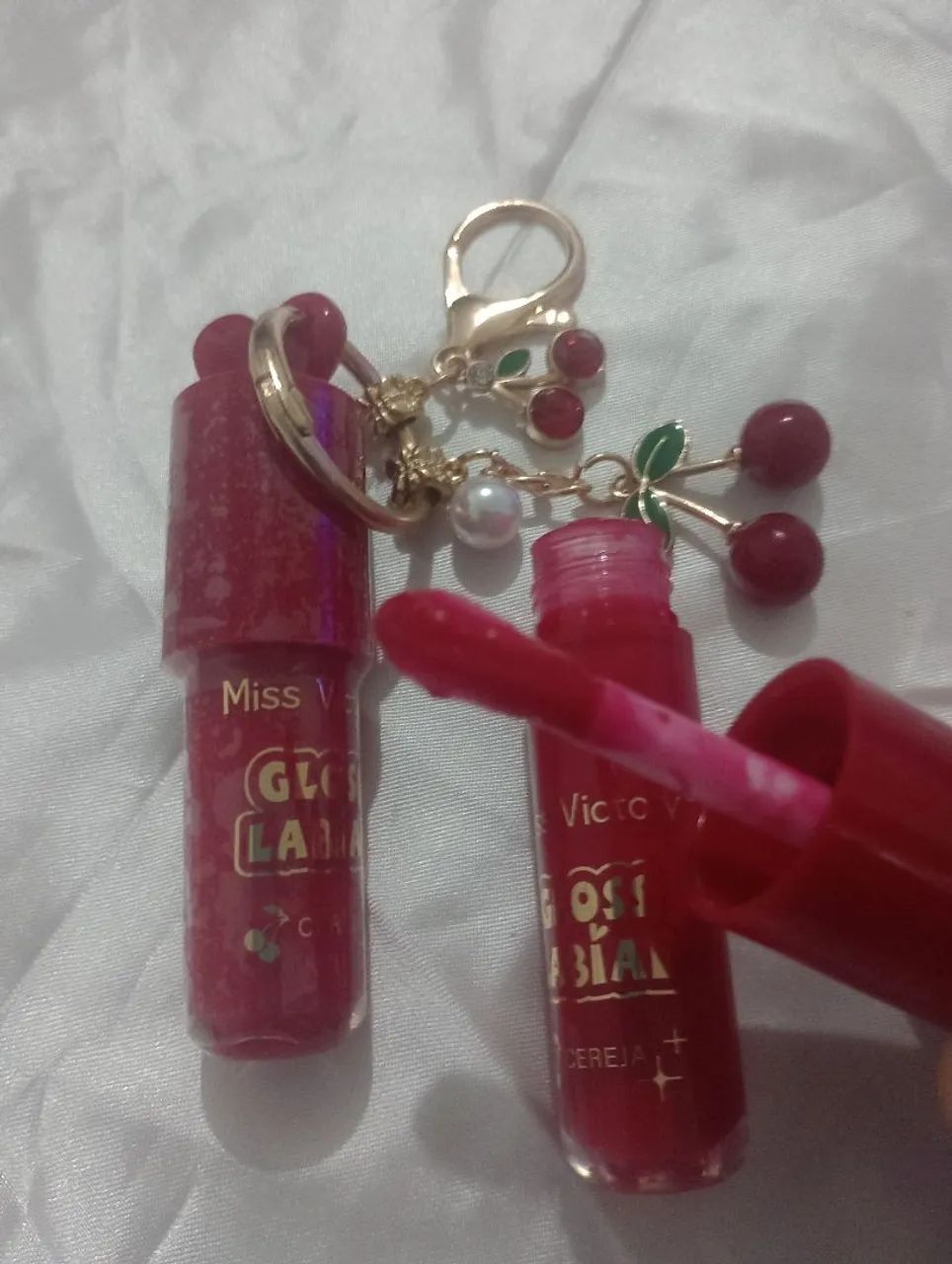 LIP GLOSS CHAVEIRO CEREJA CHERRY  -  MISS VICTORY - Foto 4