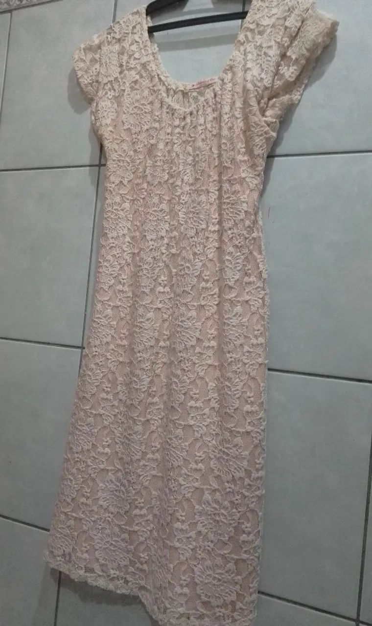 Vestido Gestante de renda
