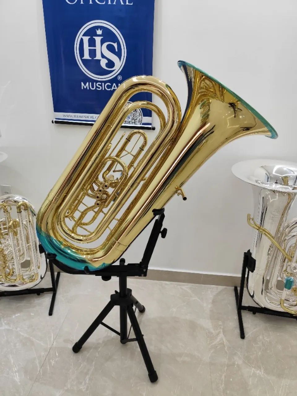 Tuba 4/4 Hs Musical R752 Sib - Lançamento - NOVA - Aceito trocas - Parcelo 18x - Foto 6
