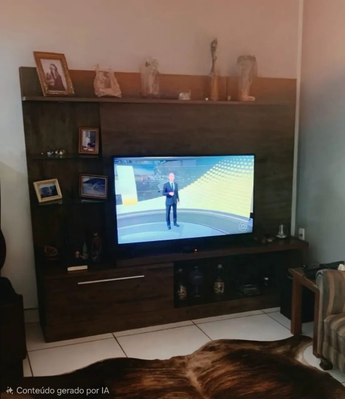 Rack/painel para tv de até 70 polegadas com gateva