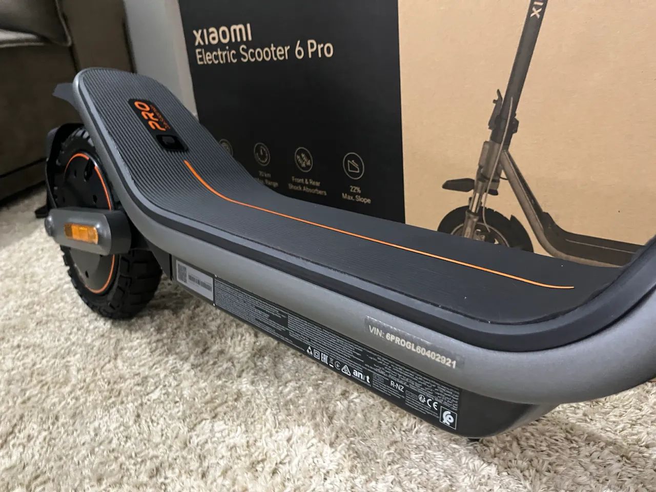 Patinete Elétrico Xiaomi 6 Pro Novo Na Caixa - 70km Autonomia e Suspensão Dupla - Foto 5