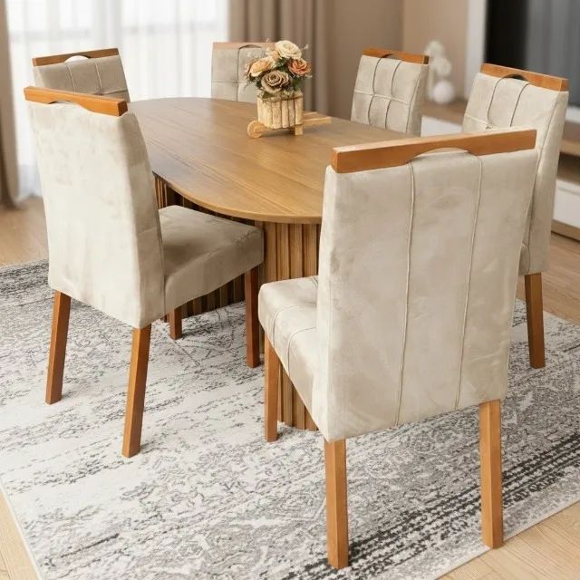 Mesa de jantar Isis com 6 lugares - Foto 4