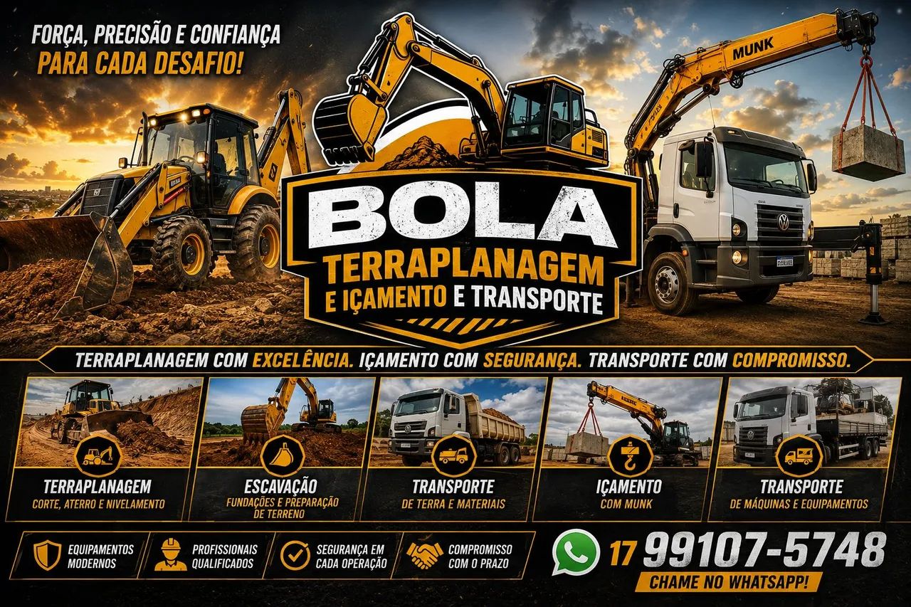 Içamento e terraplanagem 