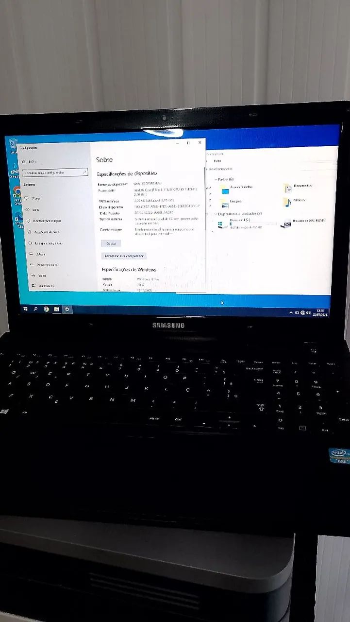 Notebook Samsung Core i3
