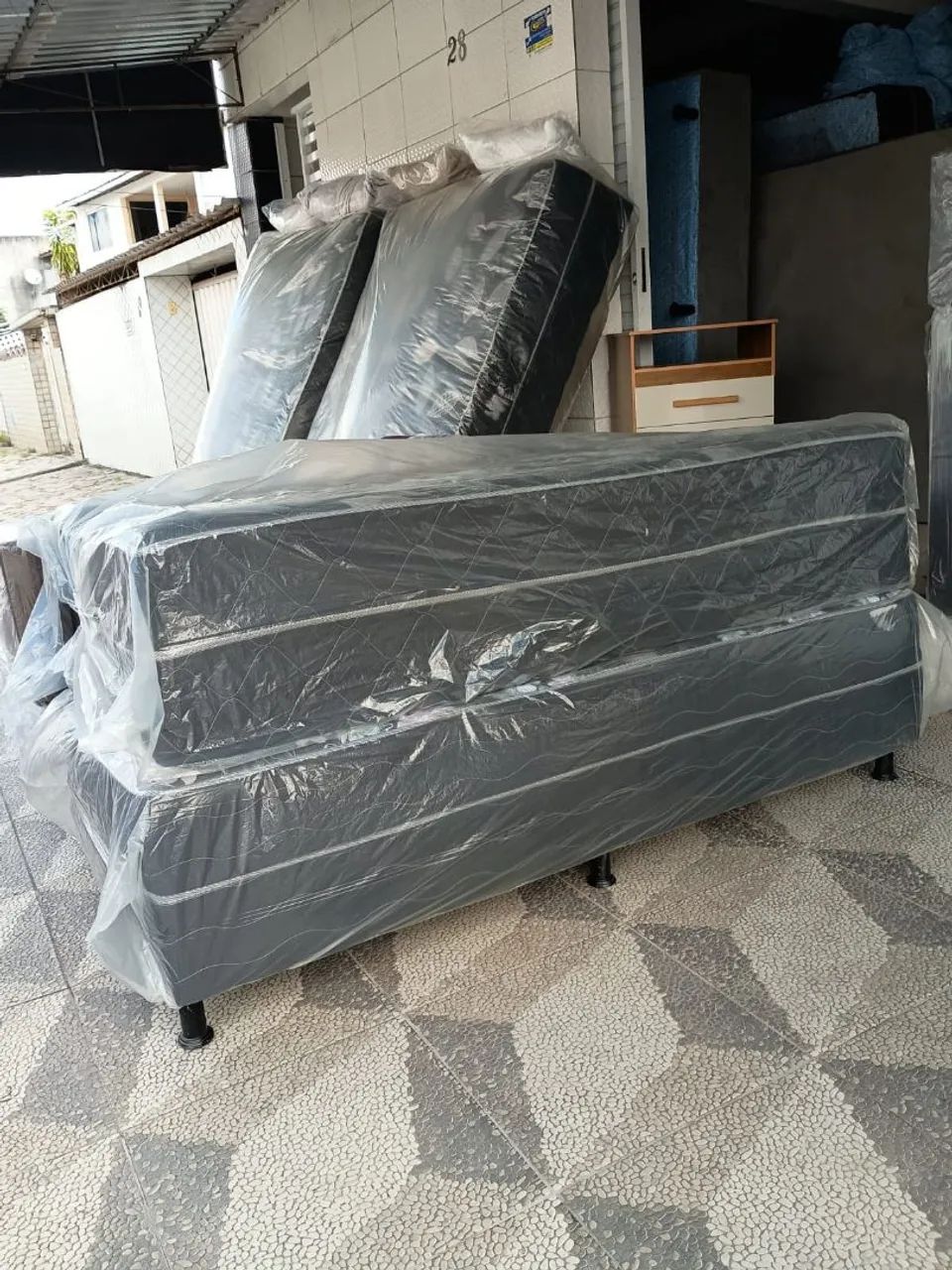 Cama box de casal e solteiro 