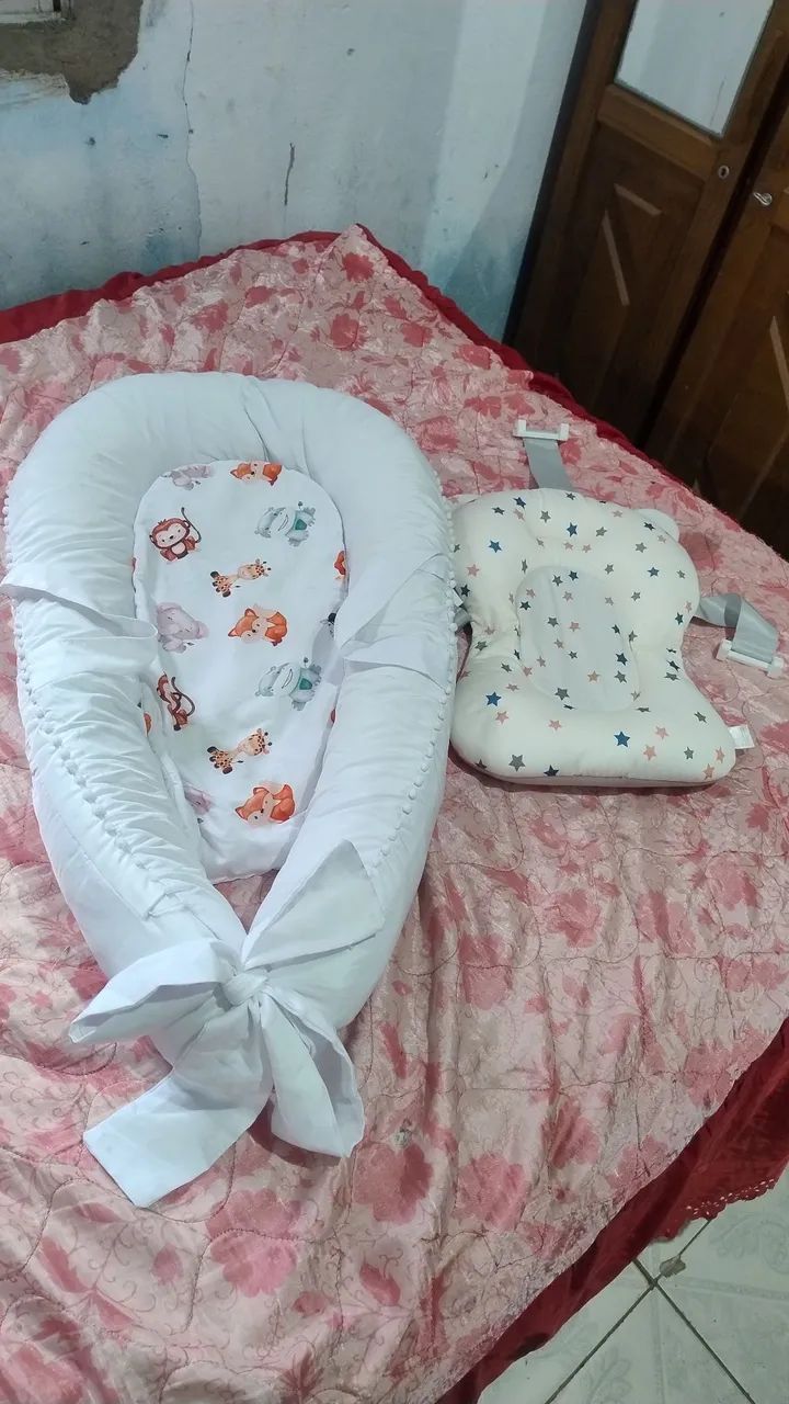 Ninho infantil com apoio de banho em espuma 