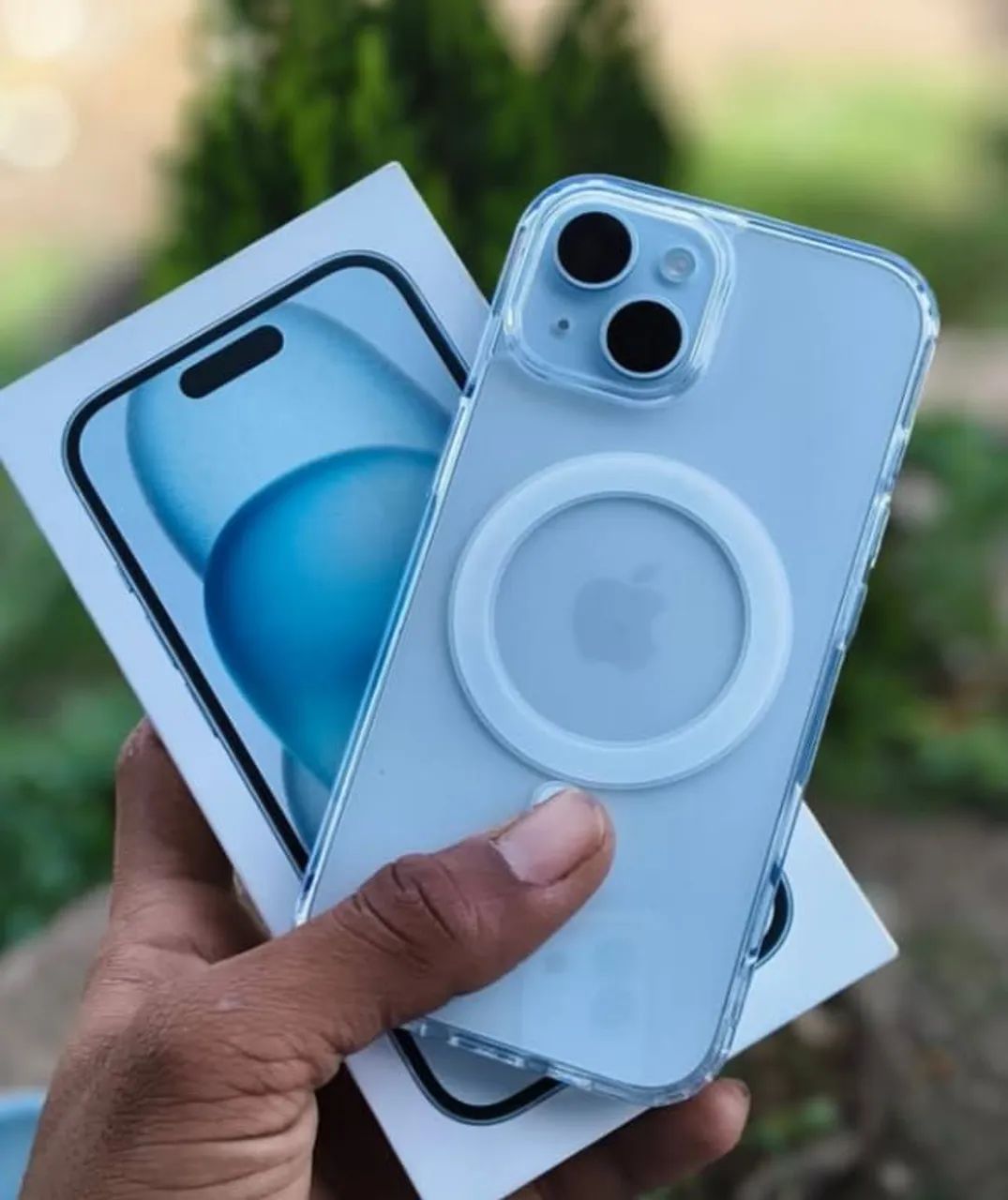 iPhone 15 azul 128 GB 6 meses de garantia 