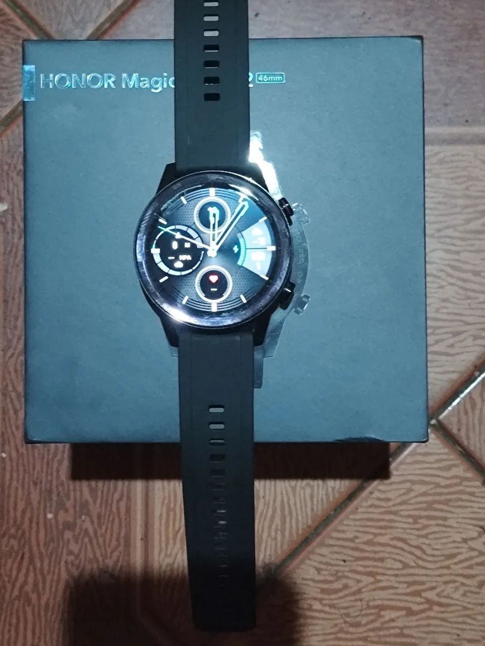 Honor Magic watch 2 com 2 pulseiras de coro - Foto 2