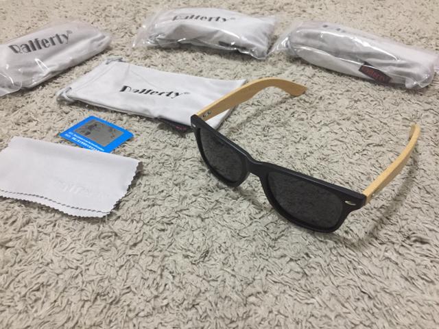 Somente hoje e amanhã Oculos Sport haste em bambu lente polarizada