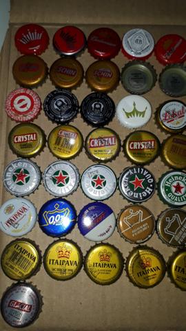 Lote tampinha cervejas diversas para colecionador - Foto 2