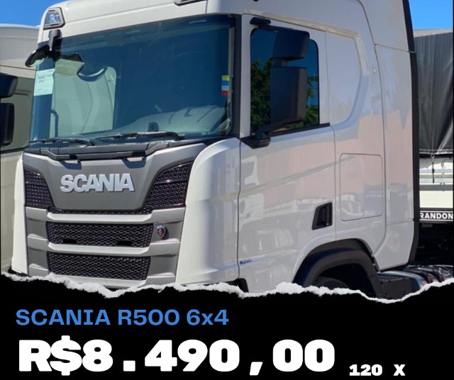 CAMINHÃO SCANIA R500 6X4, ANO 2021. ÚNICO DONO!!