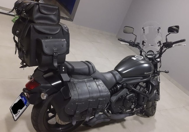 KAWASAKI VULCAN S 650 PRETA 16/17 VÁRIOS ACESSÓRIOS TOP