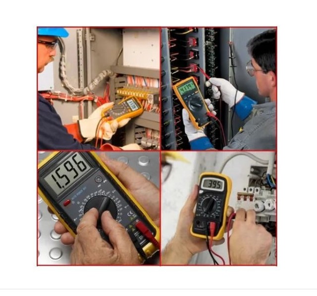 Multímetro Digital Amperímetro Capacimetro o Sonoro Dt-9205a Multimetro de Bancada  - Foto 4