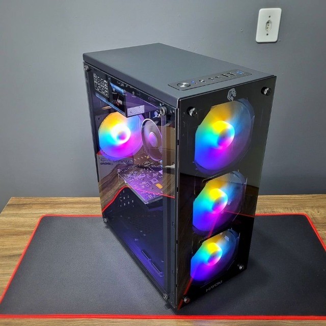 PC Gamer Ryzen 5 + RX 580 8 GBs c/SSD  Novo (Roda tudo) Ac Cartão - Foto 2