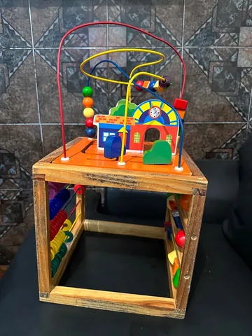 Casinha Da Peppa Pig Mobiliada Em Madeira Mdf C/ Móveis 41cm