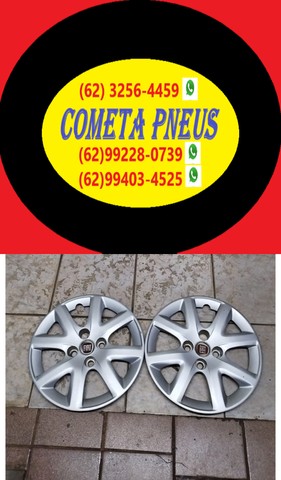 Calotas aro 14 Fiat originais usadas, sem detalhes