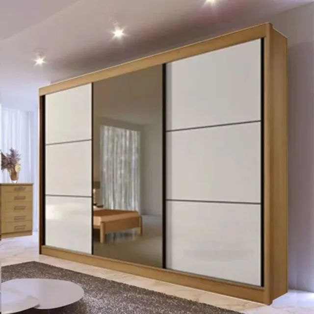 Guarda roupa 3 portas 2,73m 100% MDF!! Tt6618m