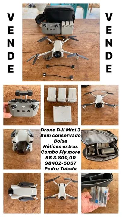 Drone DJI Mini 3 combo Fly more 