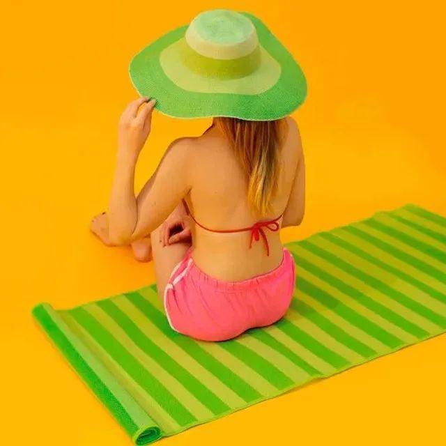 Esteira De Praia Listras 170x60cm Wx5539 Wellmix Funs - Foto 4