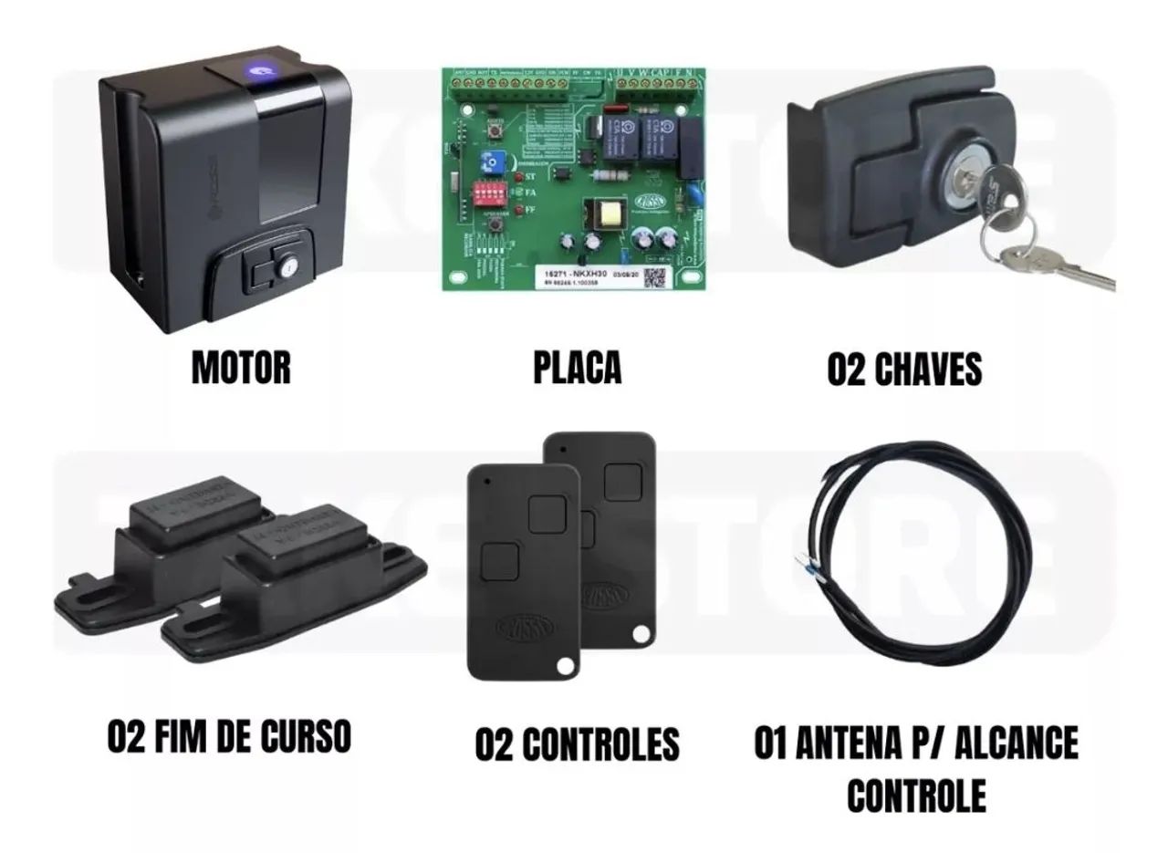 Motor para Portão Automático Rossi 1/4 HP 220V - Novo - Foto 2