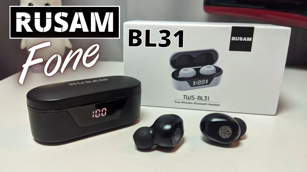 Fone Rusam recarregável 