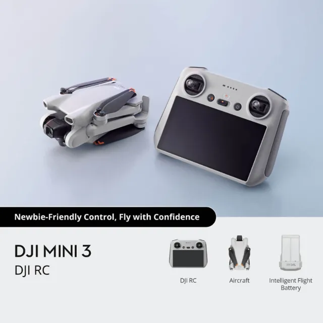 DJI Mini 3 - Controle com Tela - Drone Original, Novo e Lacrado