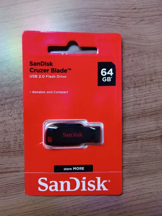 Pendrive Sandisk Cruzer Blade 64gb 2.0