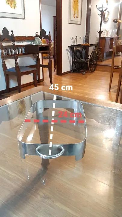 Lindo porta-pirex espessurado a prata - Foto 3