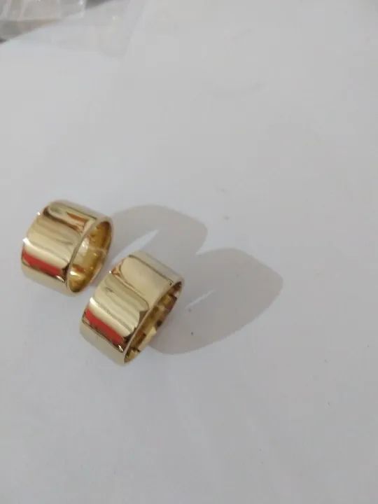 aliança moeda Antiga noivado ou casamento - Foto 4