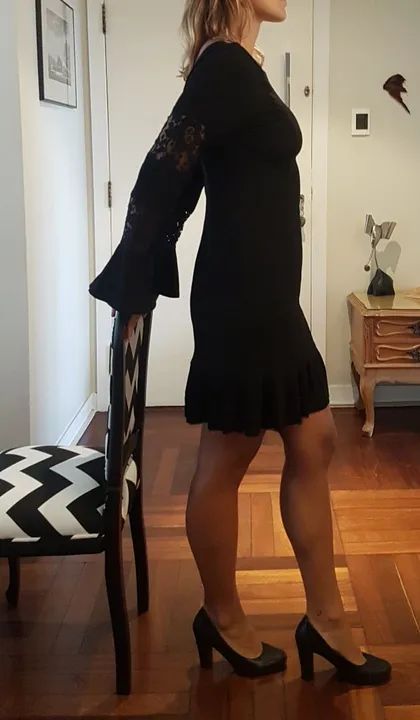 Elegante Vestido Social Preto  - Foto 5