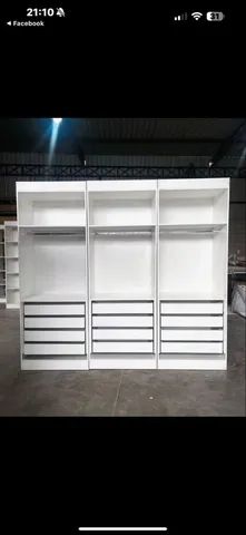 CLOSET CABIDEIRO C/ MALEIRO E 4 GAVETAS MDF