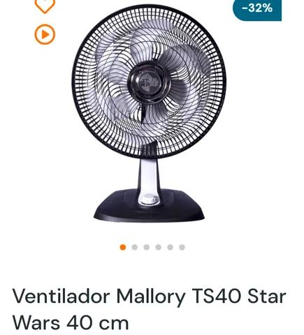 Ventilador de mesa Mallory Star Wars 40cm potente silencioso 110v