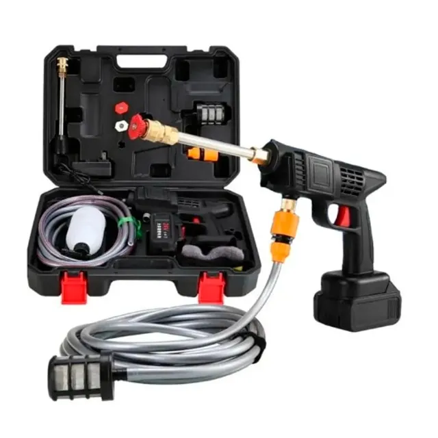 Lavadora De Alta Pressão Portátil Sem Fio 240W Recarregável Bivolt