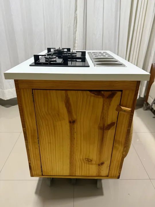 Carrinho Gourmet em Madeira  - Foto 3