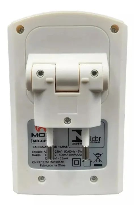 Carregador De Pilhas Com 4 Pilhas Aaa Palito Mo-Cp52 Mox Bateria 1000mah - Foto 2
