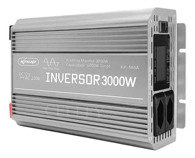 Inversor 12v 110v 3000w knup Onda Senoidal Pura 1500w Nominal Liga Geladeira  - Foto 2