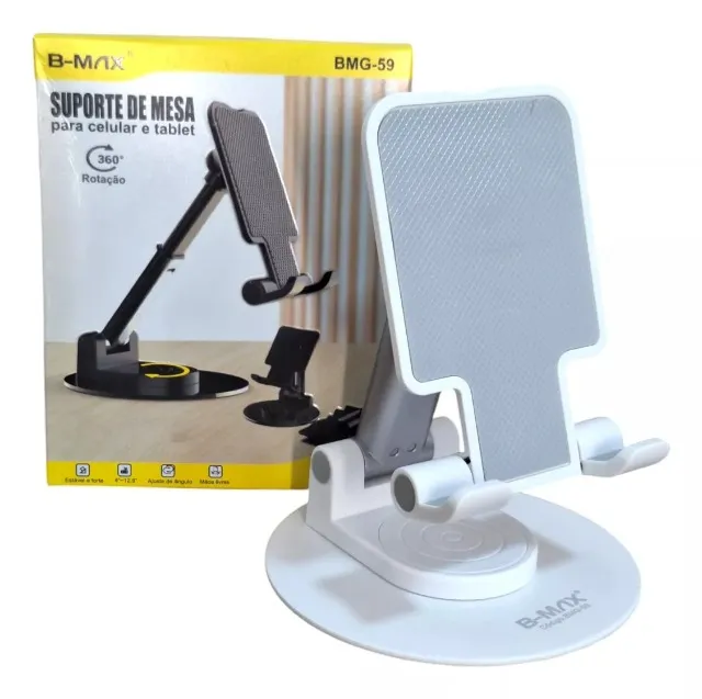 Suporte Para Celular E Tablete Bem Reforçado Metal Bmg-59 - Loja Natan Abreu