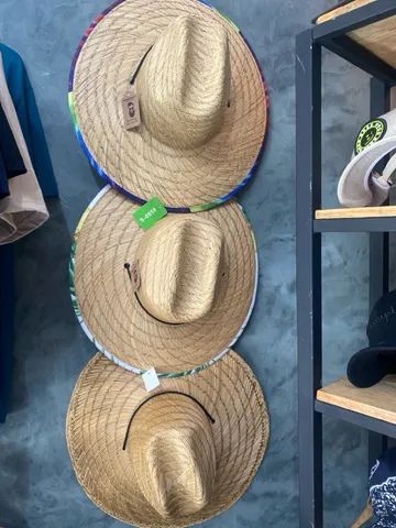 Chapéu de palha de bambú 