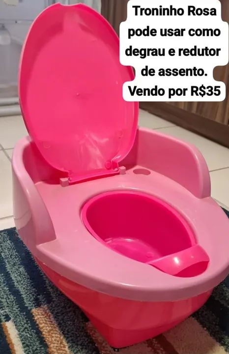 Troninho Rosa para bebê