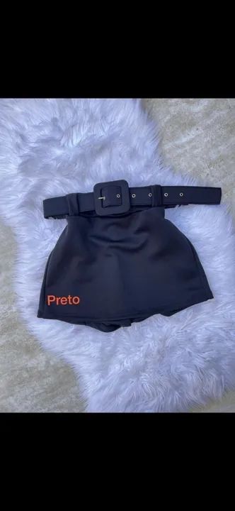 Short Saia  com cinto - Foto 3