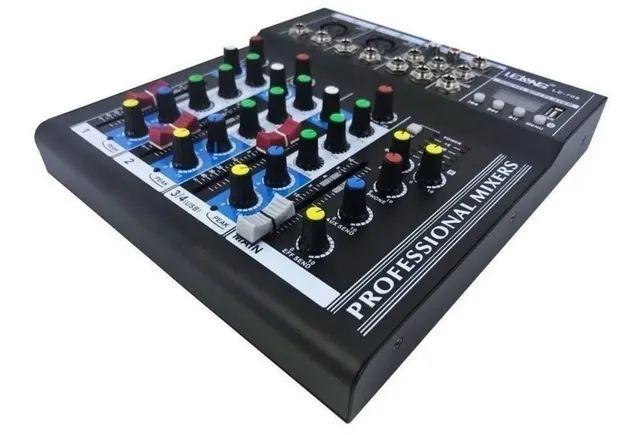 Mesa de som bivolt 4 canais com bluetooth USB - Foto 4