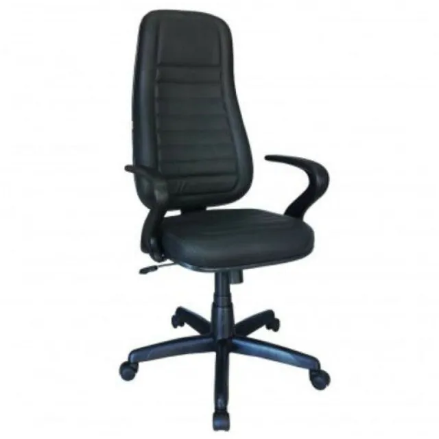 Cadeira Presidente Alta Braço "7" Cor Preta Conforto Ergonômico Modelo 30103