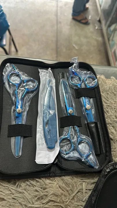 Kit tesoura tesoura profissional 5 em 1 - Foto 2