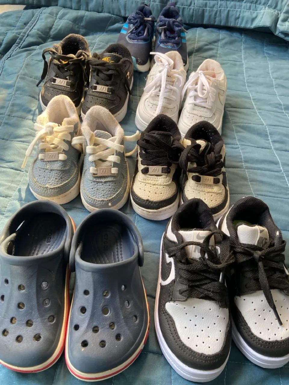 Lote de tênis infantis (Nike, Adidas, Crocs) - Foto 2