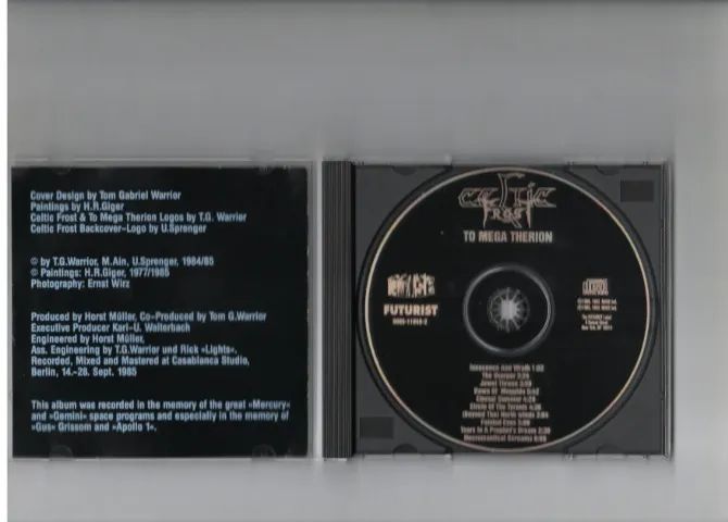 Celtic Frost To Mega Therion Cd Importado Edição Rara 1993 (Usado