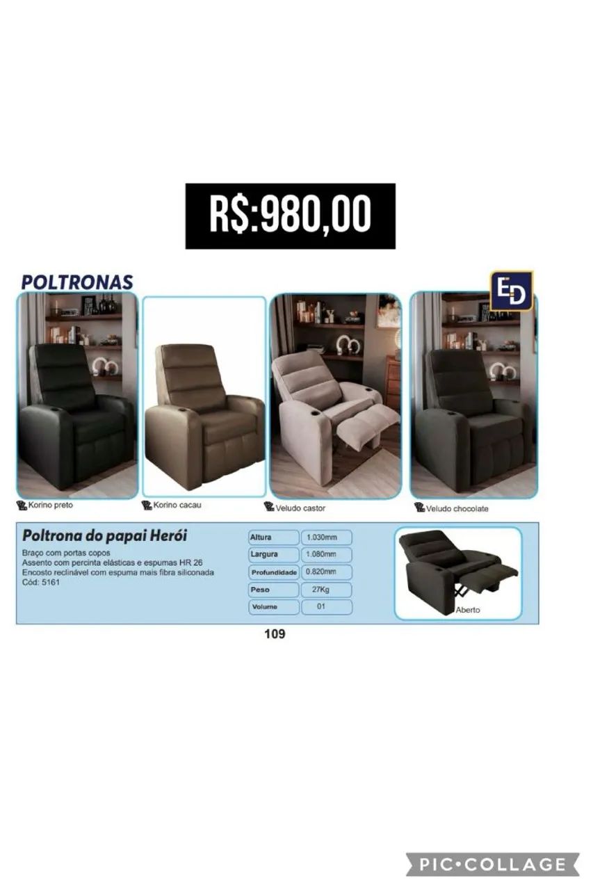 Poltrona Reclinável do Papai Herói