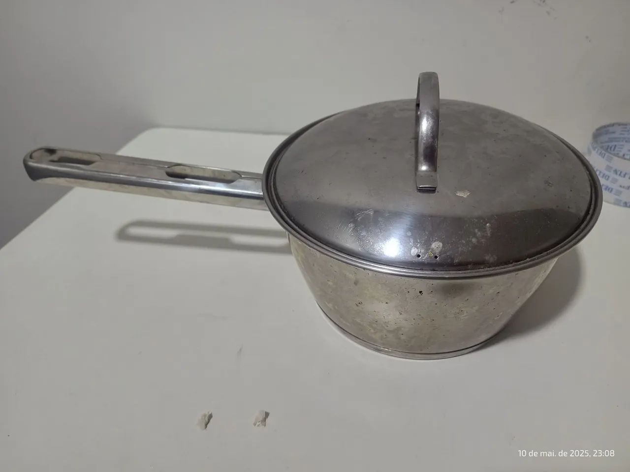 Panela de Aço Inox com Tampa
