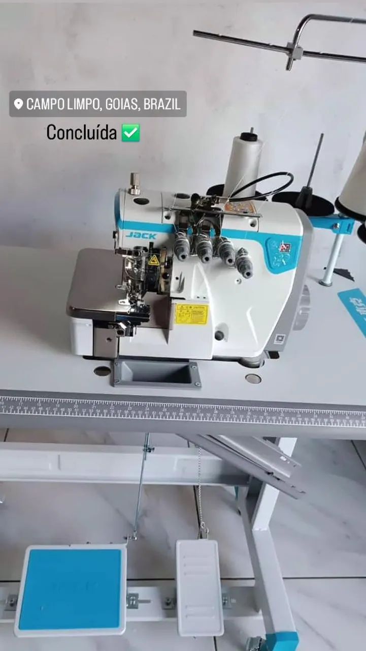 Overlock Jack Ponto Cadeia E4S-4 Com Arremate 