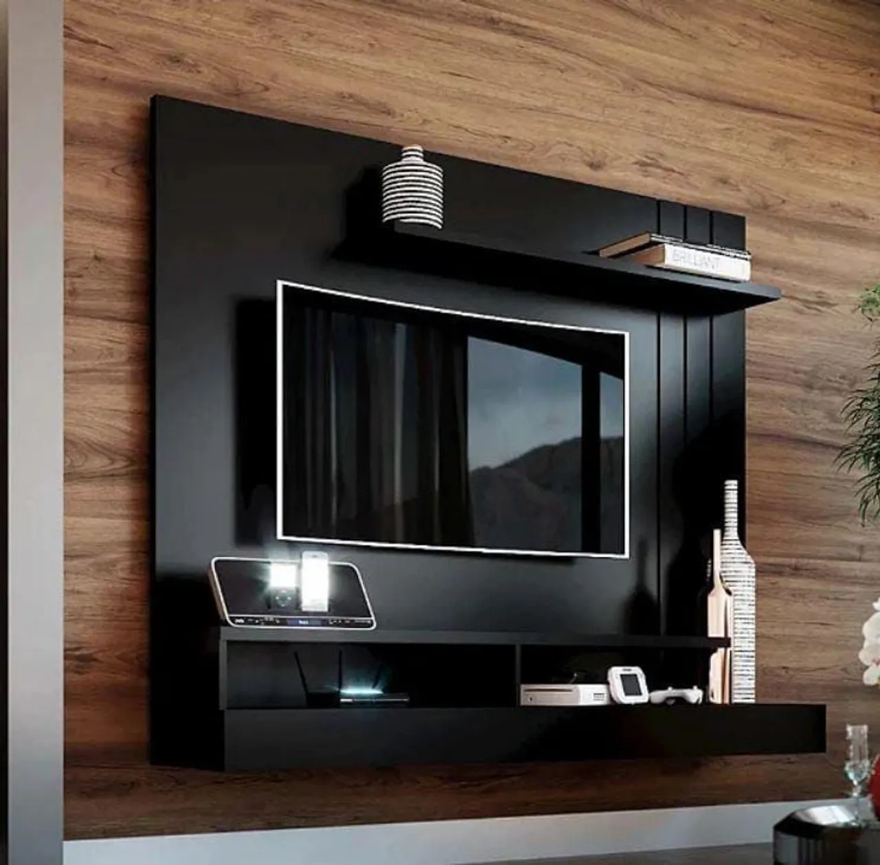 Rack para TV Preto com Design Moderno 629,99